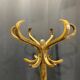 Baumann style 1960 swivel parrot coat rack in curved wood