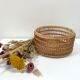 Braided rattan basket from the 70s