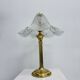 Mid century glass table lamp , 1970s