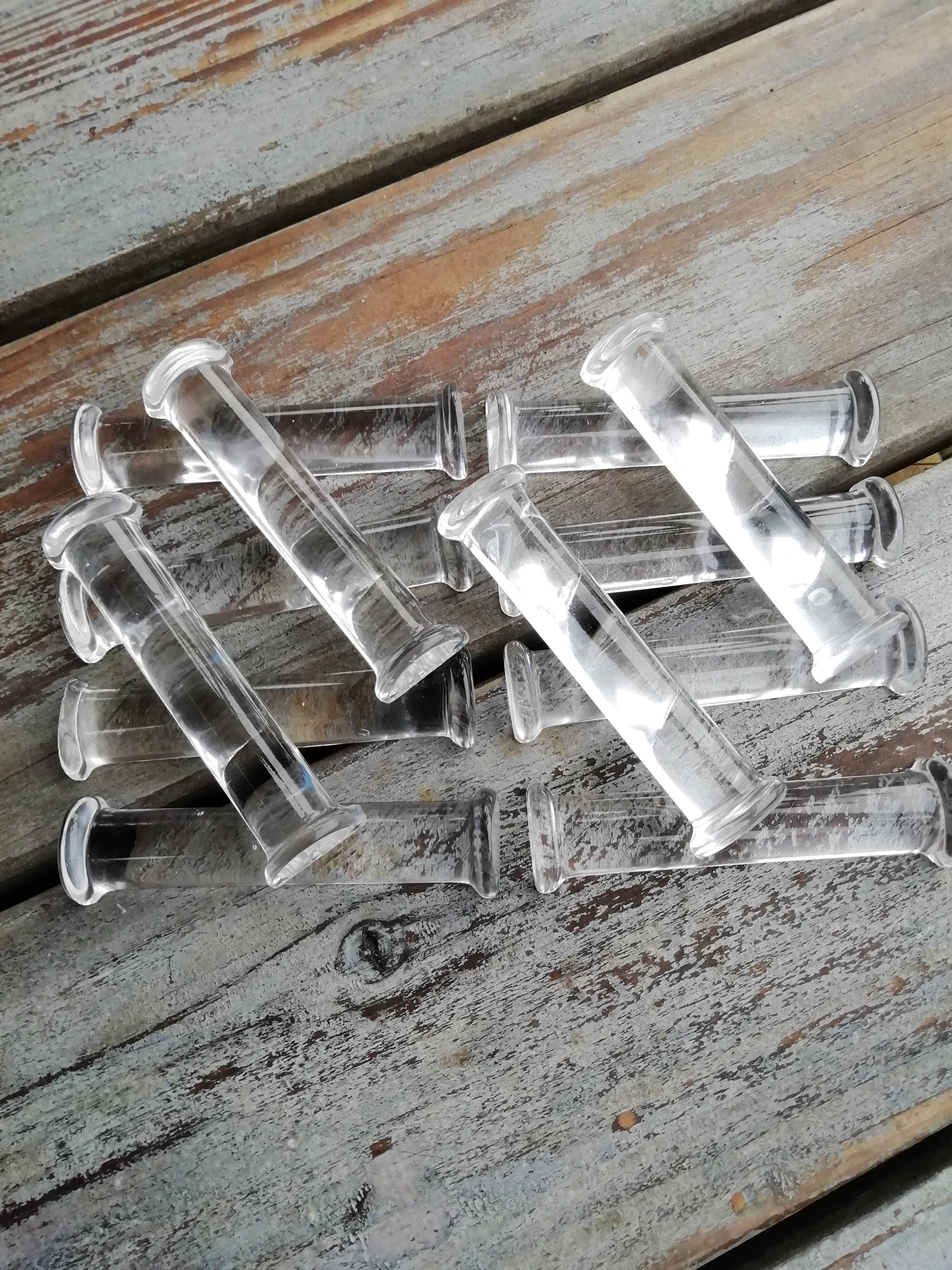Set of 12 glass knife holders