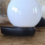 Pair of RZB Leuchten opaline globe wall lights