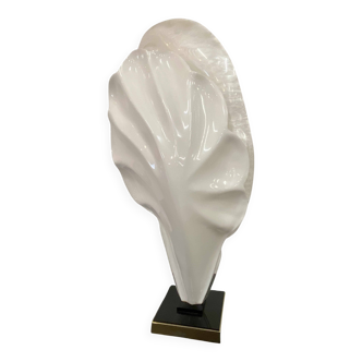 Table lamp in the shape of a seashell, Maison Rougier, 1980