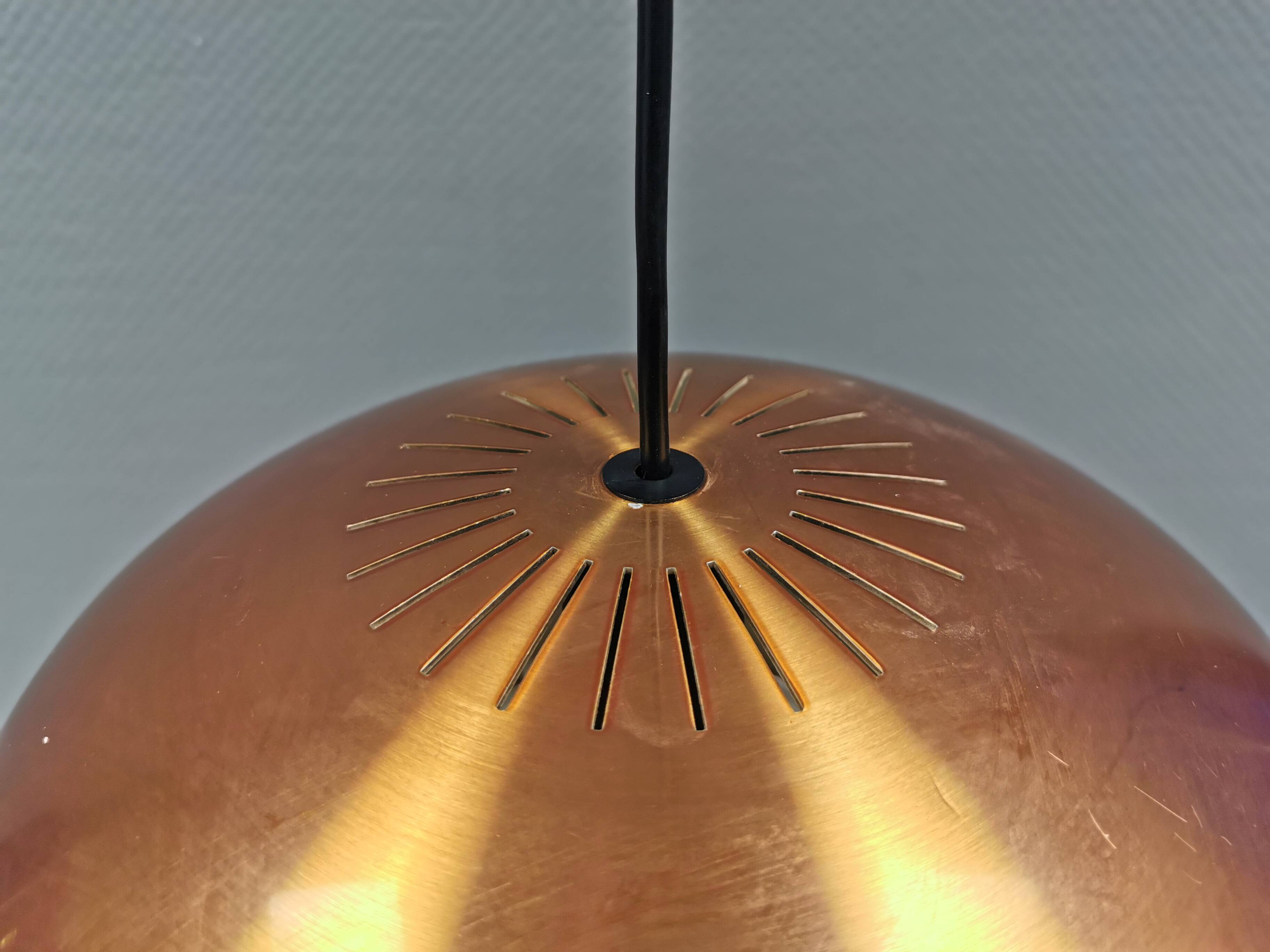 Top-class designer lamp model Medio in metal copper color