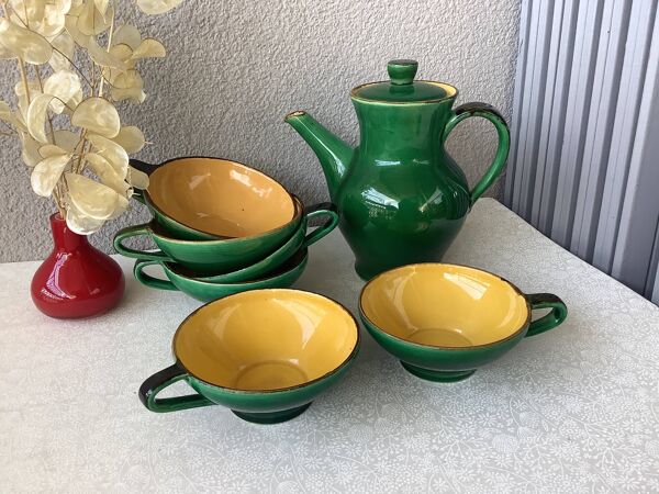 Poterie Zahner Rheinfelden tasses et cafetière