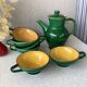 Zahner Rheinfelden pottery cups and coffee pot