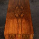 Large desk in walnut burl