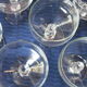 6 champagne or cocktail glasses in transparent glass in very good condition.