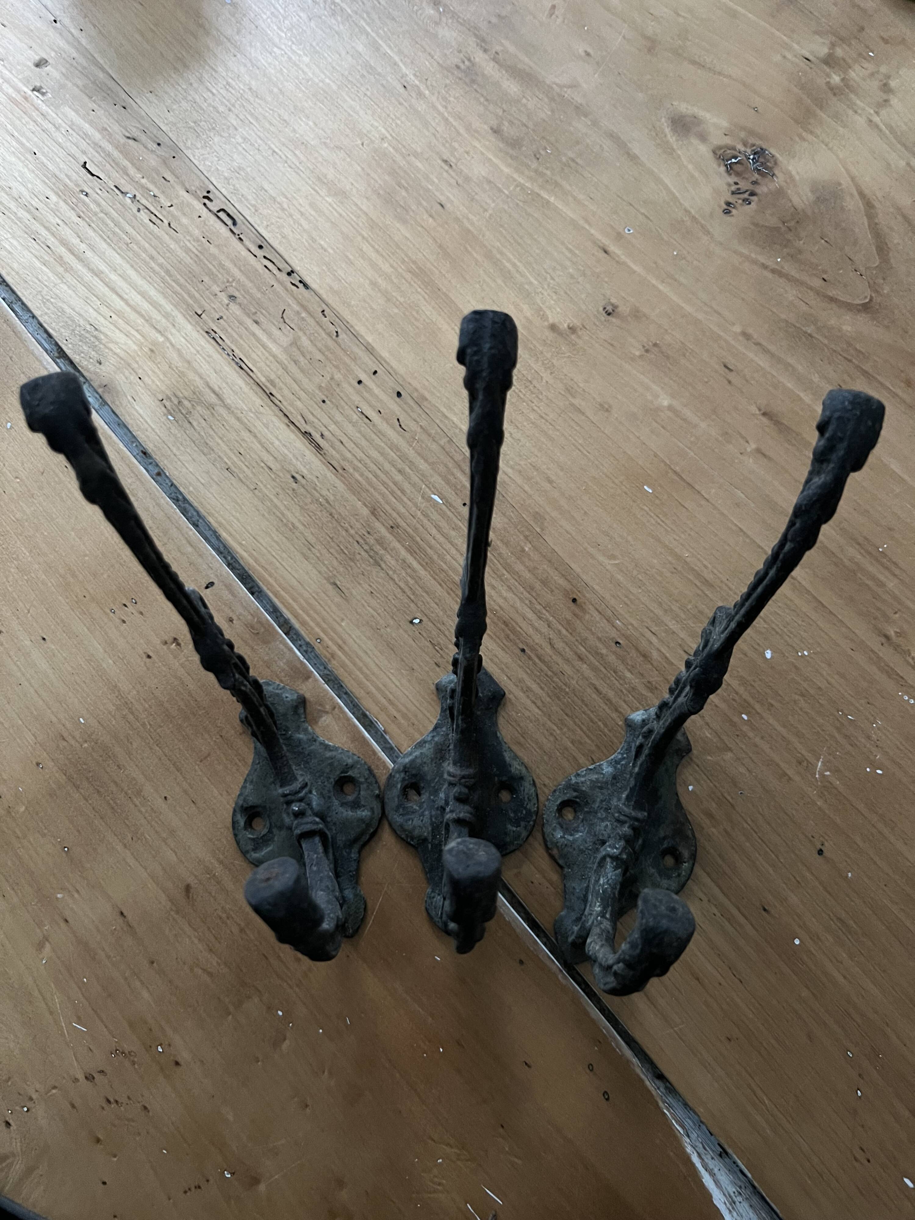 Cast iron coat hook year 1920