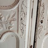 Pair old weathered doors height 154 cm