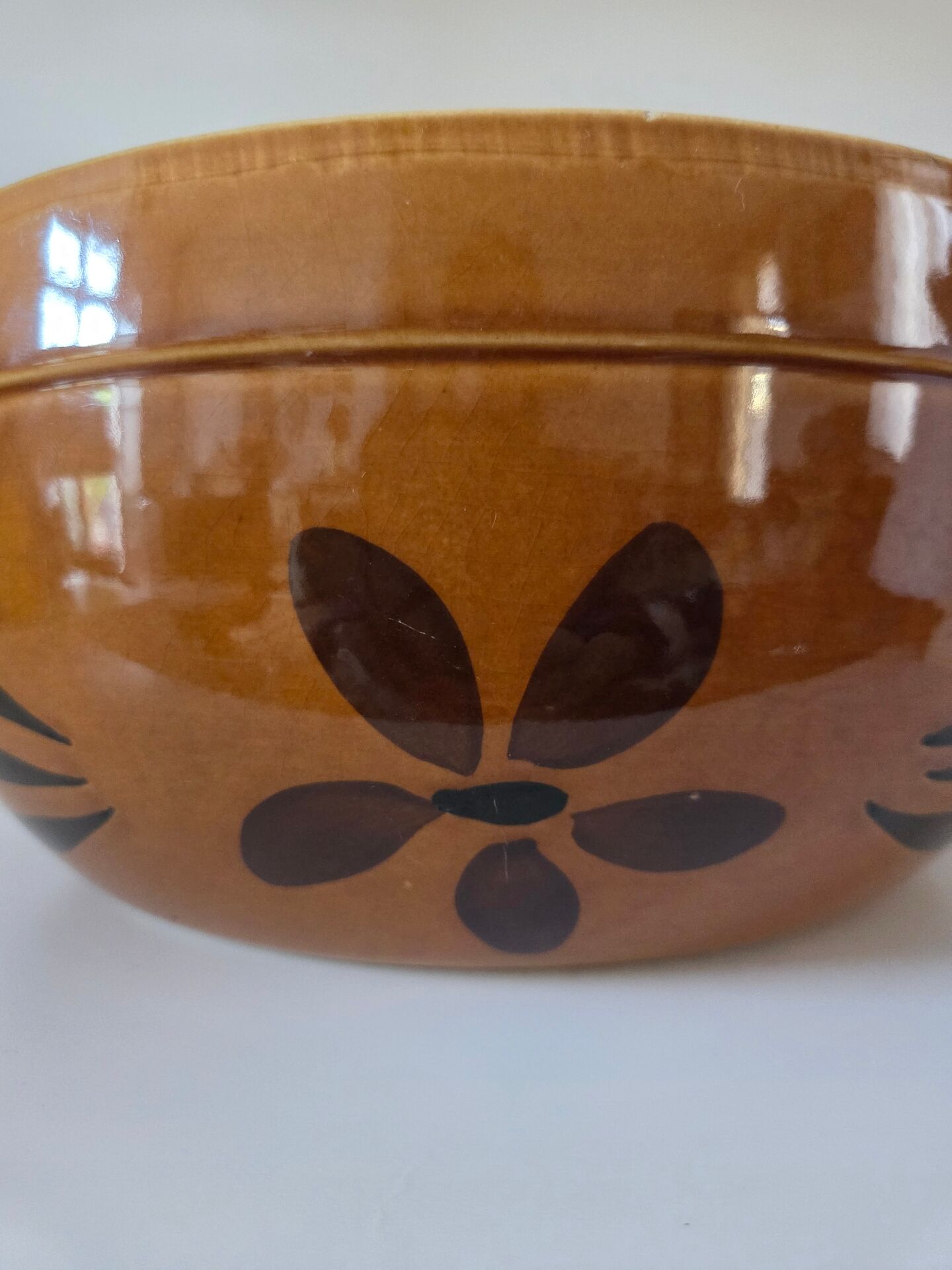 Large terracotta salad bowl