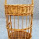 Porte bouteilles en rotin vintage