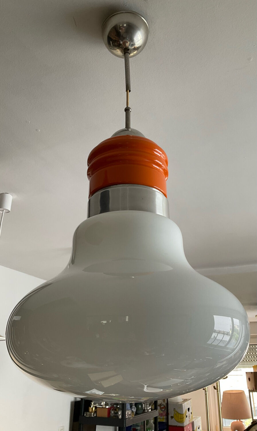 Mazzega pendant lamp in Murano glass from the 60s-70s