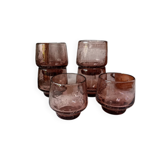 Verres prunes en vert