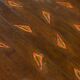 Rustic oak table with ceramic inlays by a student of Joseph Savina 1950s
