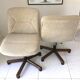 Deux fauteuils de bureau design 1960