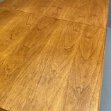 Table à manger réglable en noyer par Setona, années 1950, Tchécoslovaquie