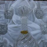 Bavarian crystal decanter + 8 glasses – with original box