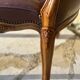 Fauteuil de bureau, modèle encoignure, de style Louis XV, XIXème