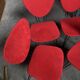 Vintage red chairs from the 60s