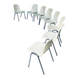 Orly Stacking Chairs by Bruno Pollak for Solo, Germany, 1979, Set of 8