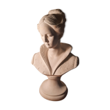 Female bust sculpture plaster