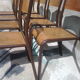Series 8 vintage school chairs Mullca