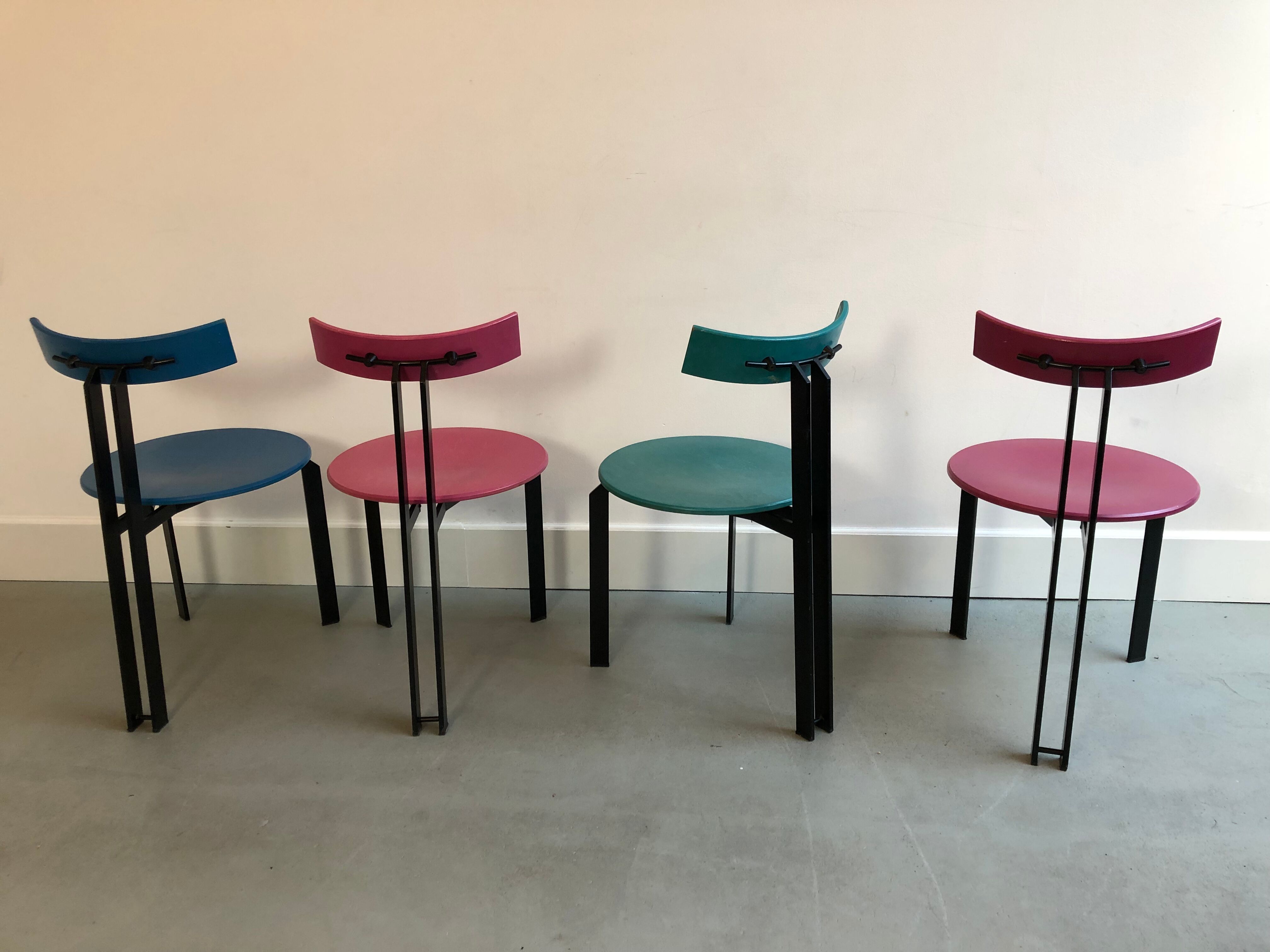 Set of 4 Harvink Zen eighties chairs