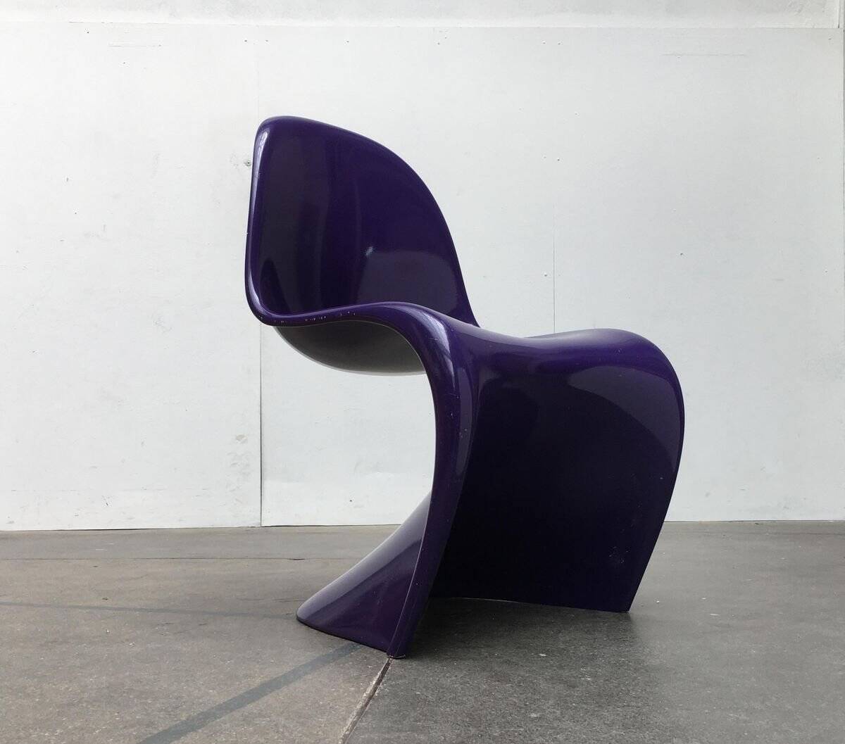 Mid-century Panton side chair set by Verner Panton for Herman Miller, 1960s.