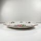 Oval flat dish with flat ends, Réverbère model by KG Lunéville, rose pattern.