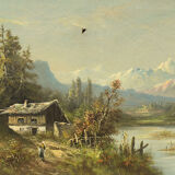 Oil on canvas Landscape