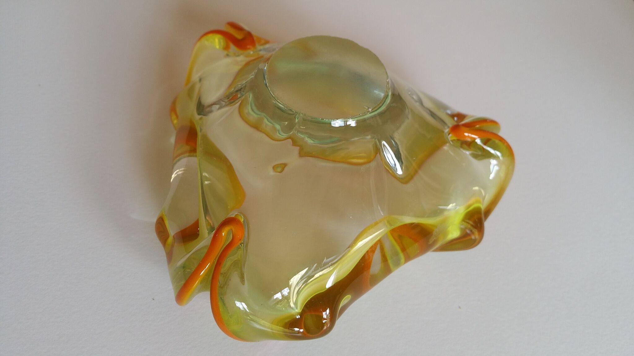 Murano two-tone ashtray