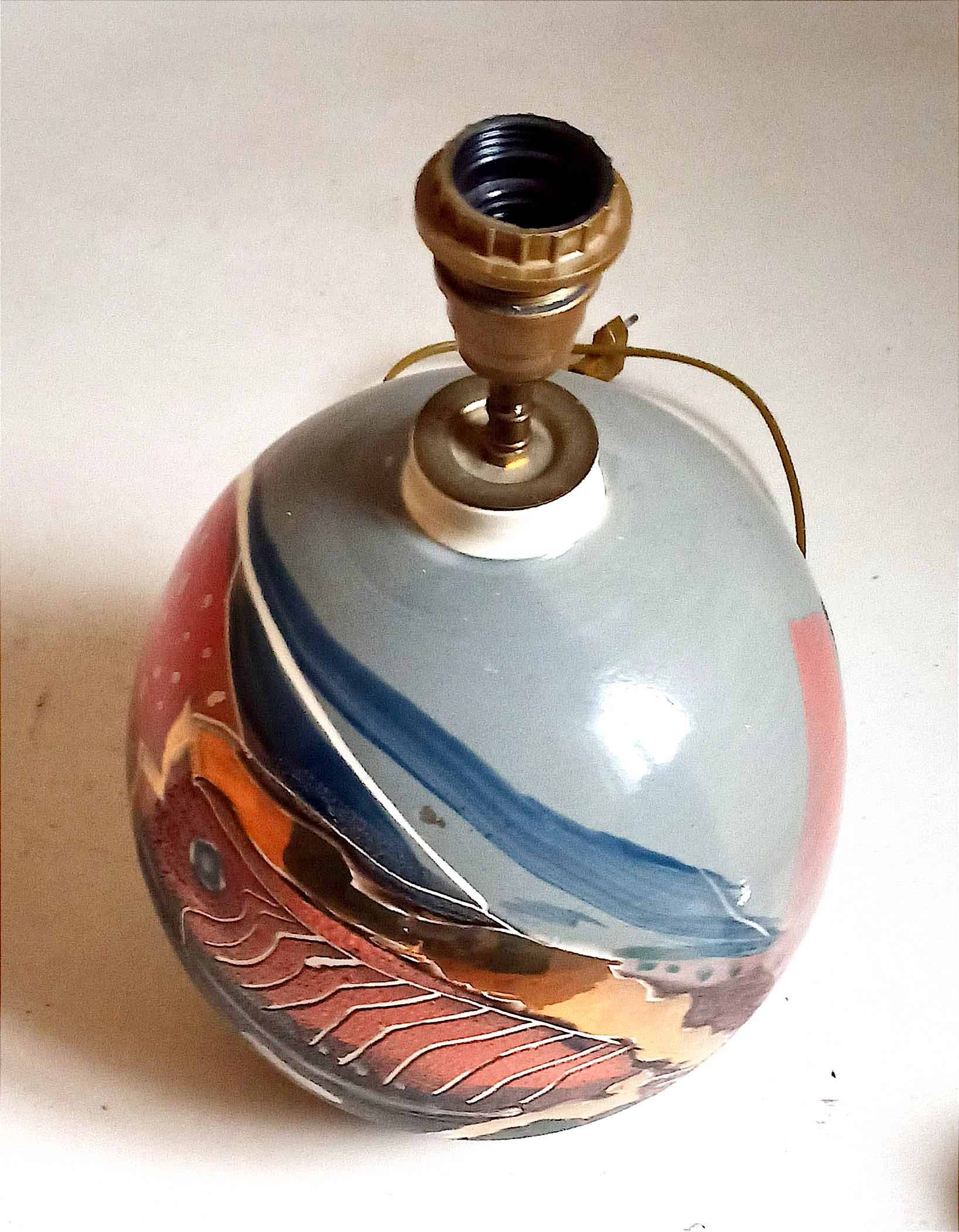 Vintage ceramic table lamp Height 61 cm