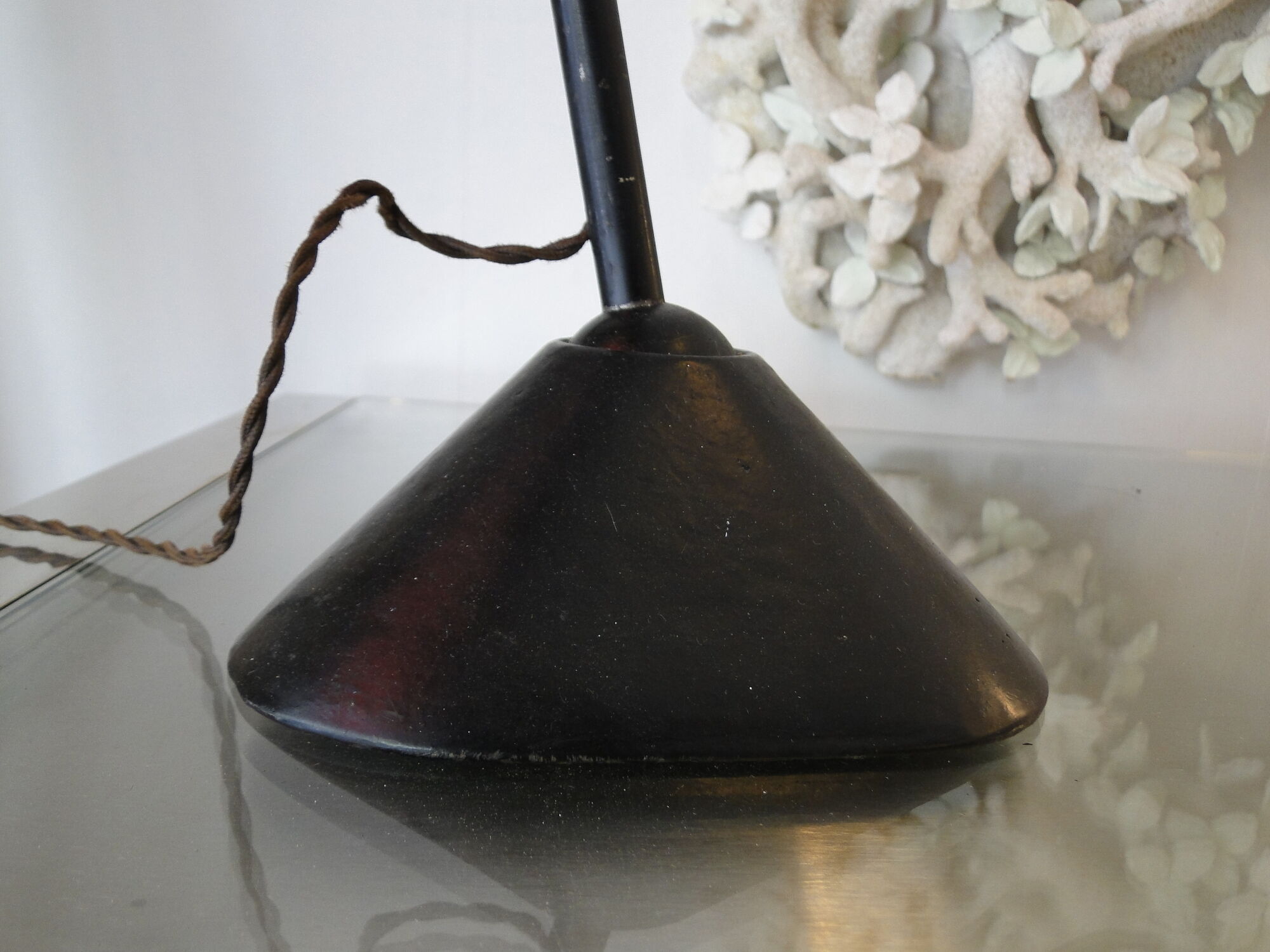 Vintage desk lamp Bernard Albin Gras model 205 portable circa 1930