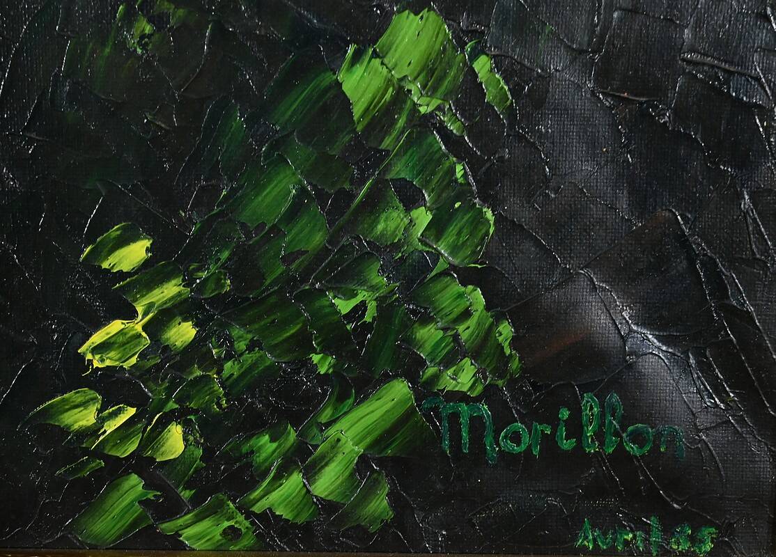 Important Oil on Canvas “La Tahitienne” signed Morillon – 1985