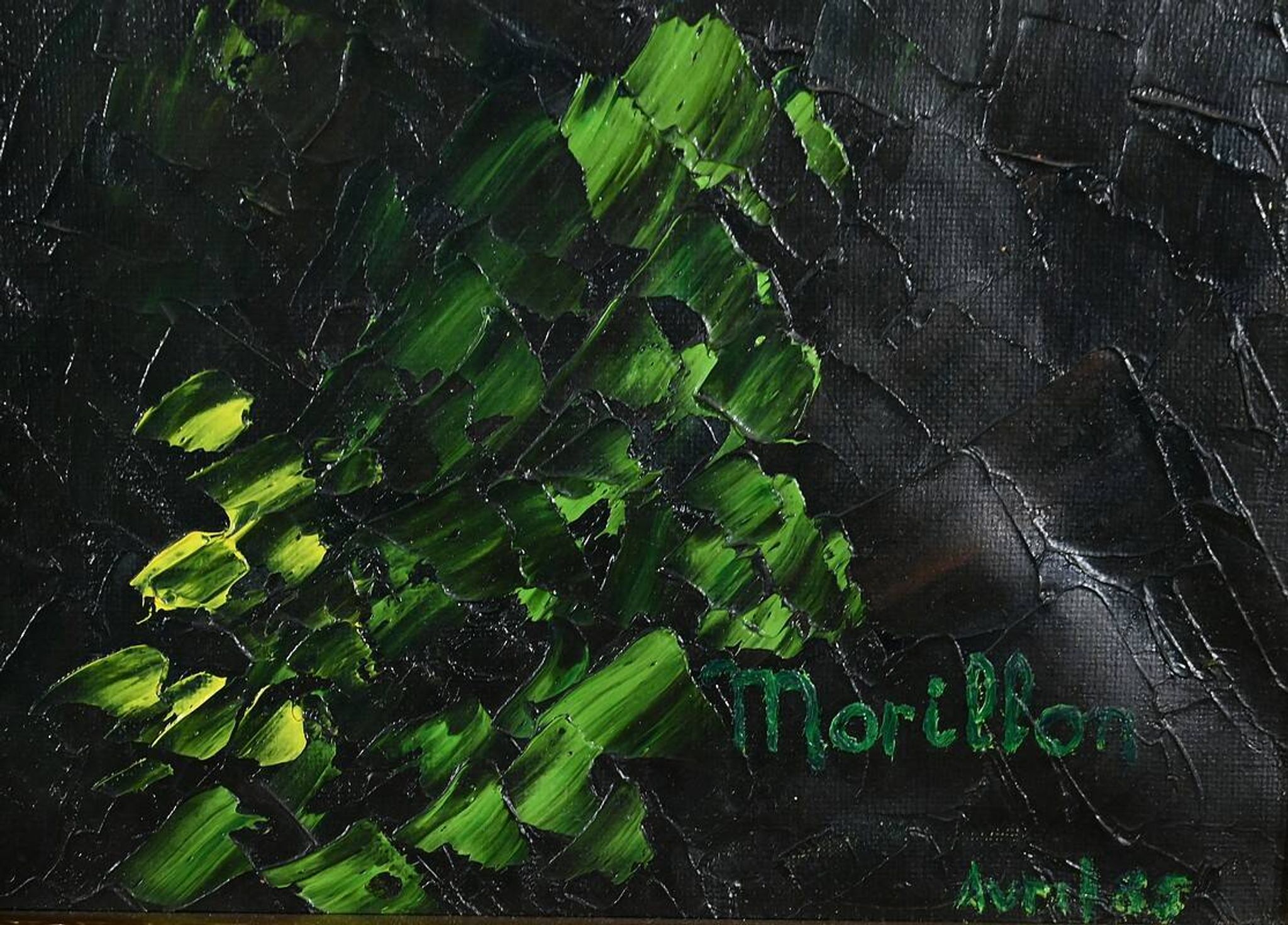 Important Oil on Canvas “La Tahitienne” signed Morillon – 1985