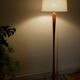 Scandinavian "diabolo" teak floor lamp, 1960s