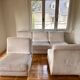 Sofa set + 2 Jacques Charpentier armchairs