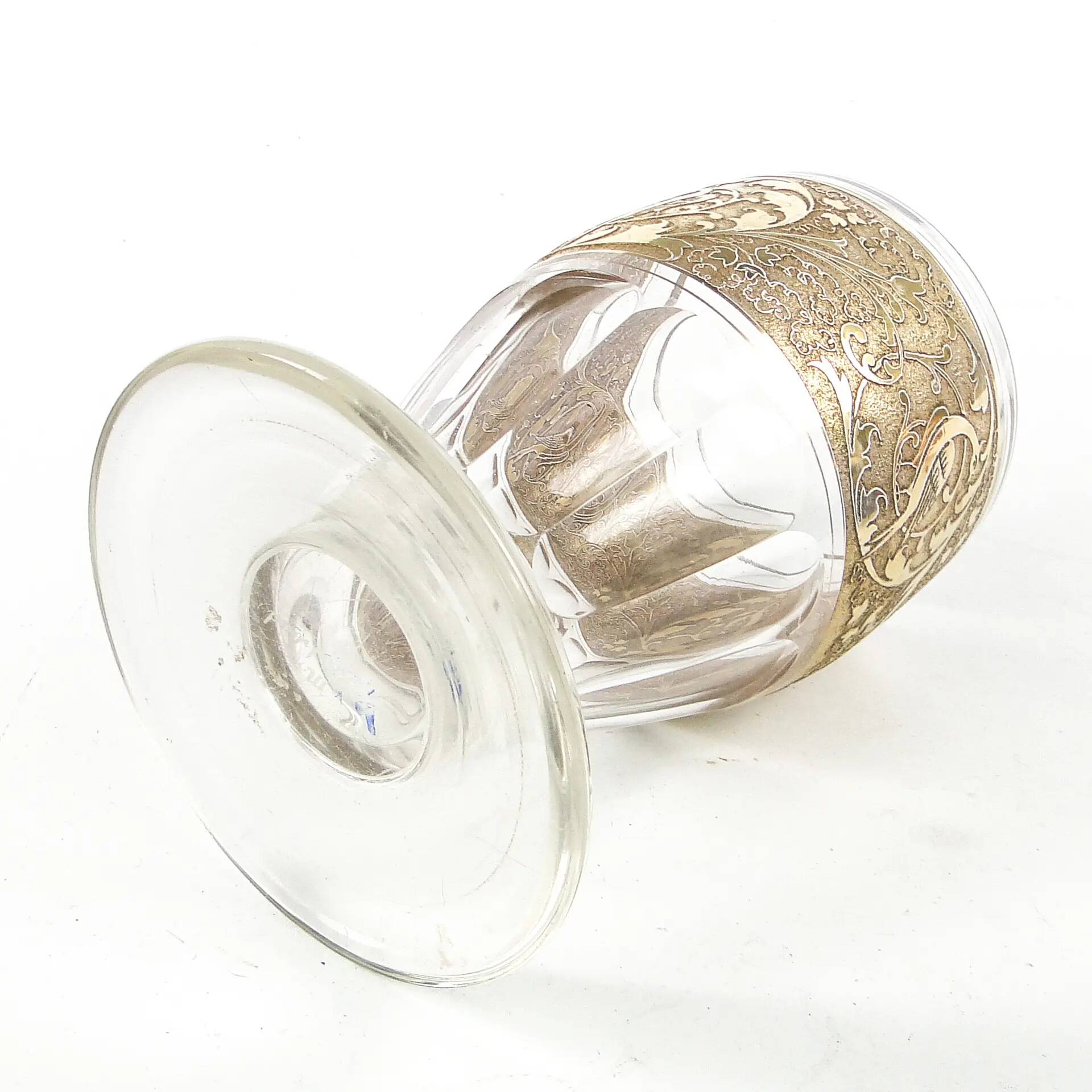 Art Deco bonbonniere, crystal, Czechoslovakia, 1930s