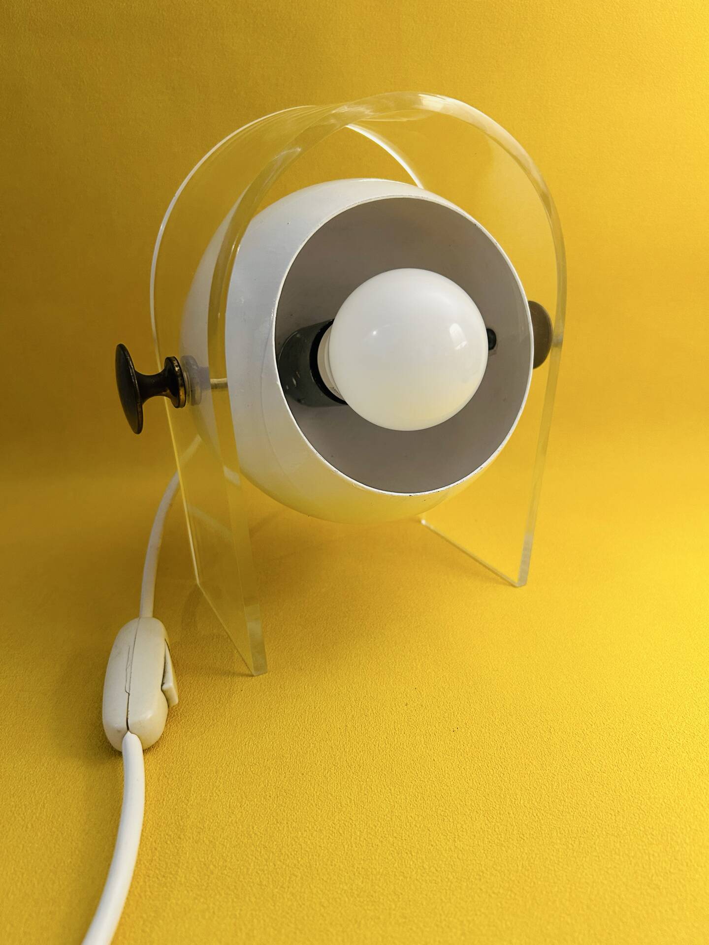 Lampe Massive Eye Ball Space Age Atomic, France années 70