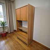Vintage wooden display cabinet/bookcase.