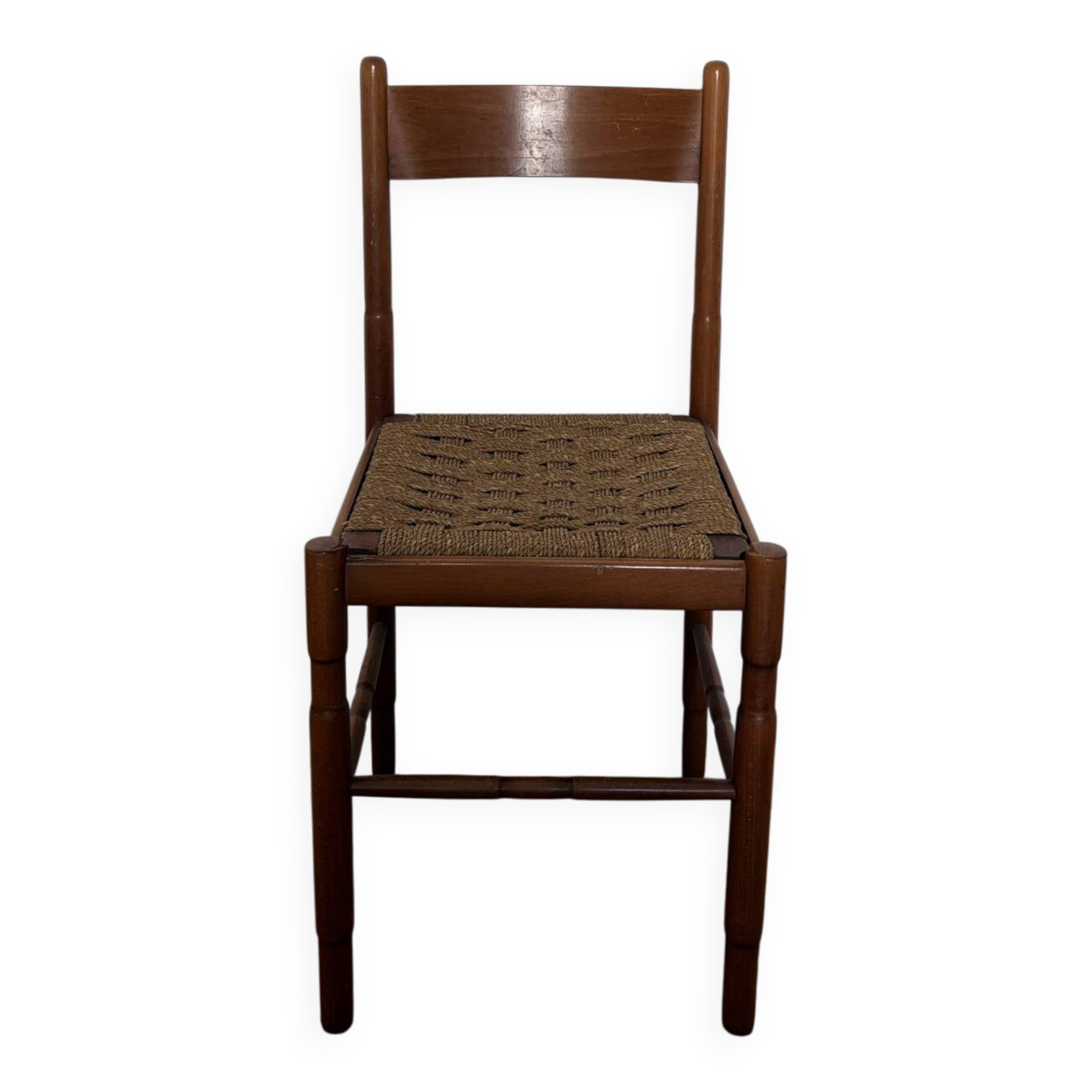 Chaise ancienne bois et corde