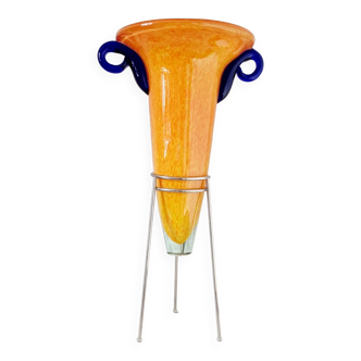 Design vase in blown glass