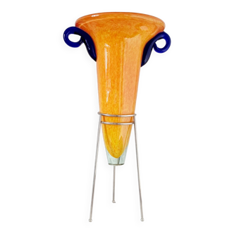 Vase design en verre soufflé