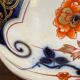 Porcelain lamp of bayeux floral decoration nineteenth with lampshade