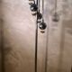 space age chrome floor lamp, 1960/70. h 180x30