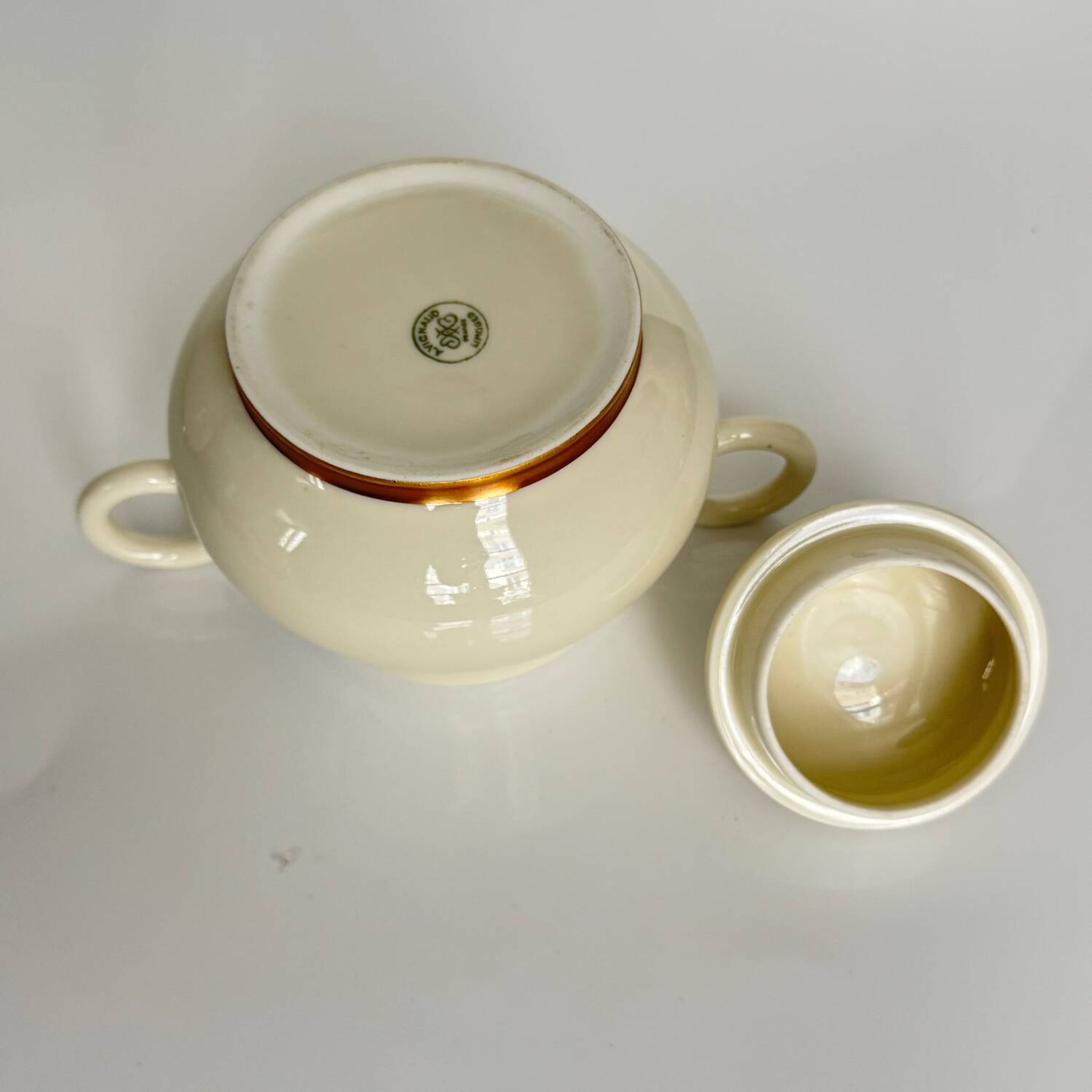 Art Deco style coffee and tea service, Ruhlmann model, Maison Vignaud, Limoges