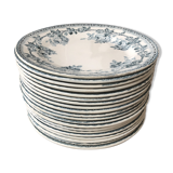 Iron earth dessert plates