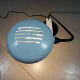 Lampe de bureau italienne en blanc et noir, années 1980