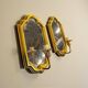Set of 2 vintage 'gold' deknudt wall sconces