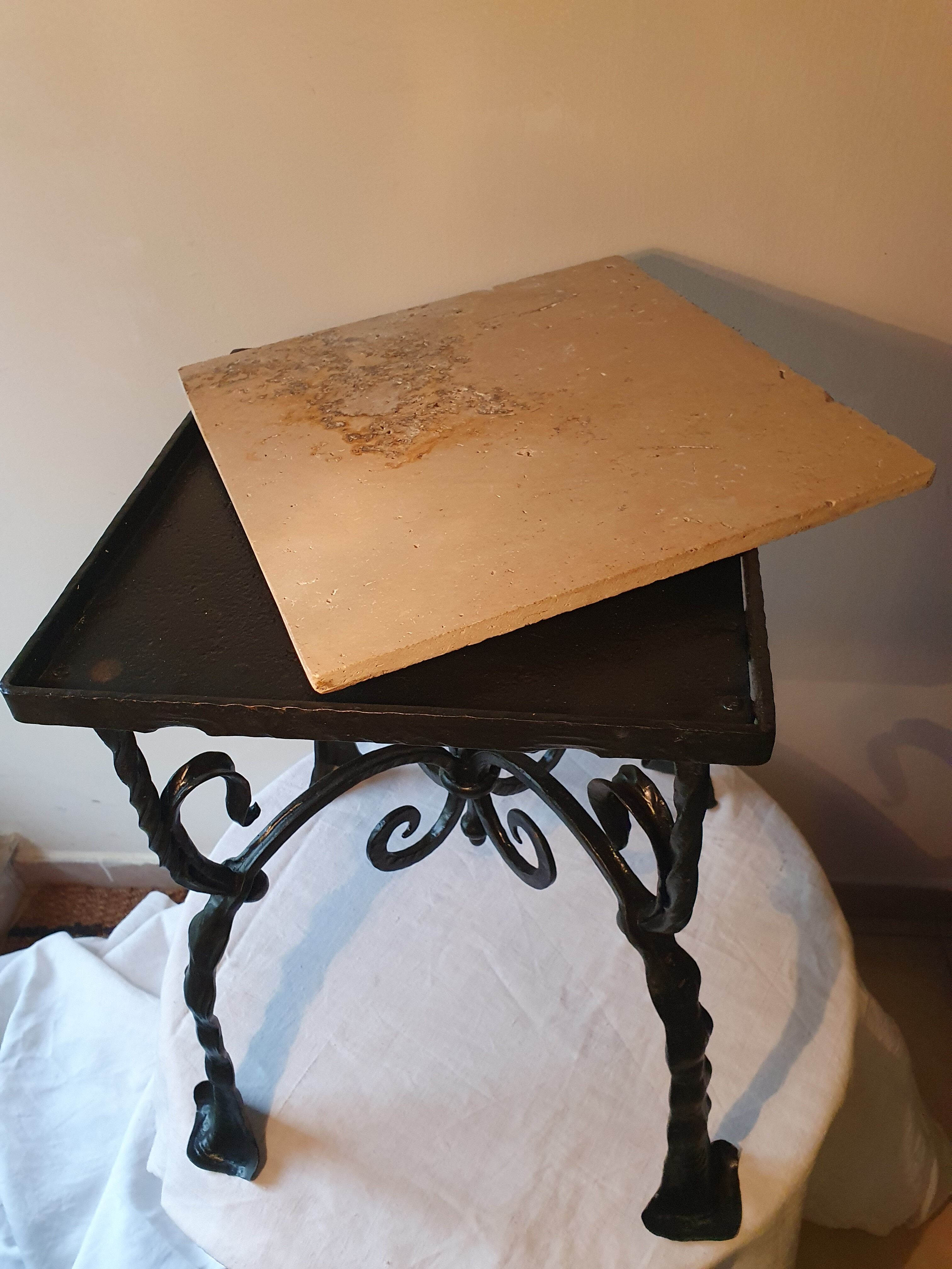 Fifth wheel, forged steel side table